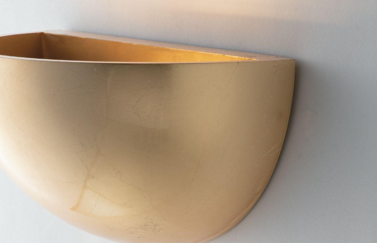 Applique a parete in gesso verniciabile bianco o varianti in foglia oro, argento, legno noce o rovere sbiancato 1XE27 non incluso collezione MORITZ Applique a parete in gesso verniciabile bianco o varianti in foglia oro, argento, legno noce o rovere sbiancato 1XE27 non incluso collezione MORITZ